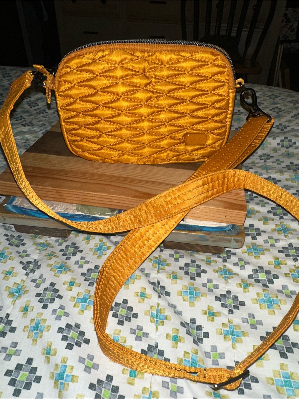 LUG Coupe Quilted Convertible Crossbody Bag Burnt Orange (Z1)